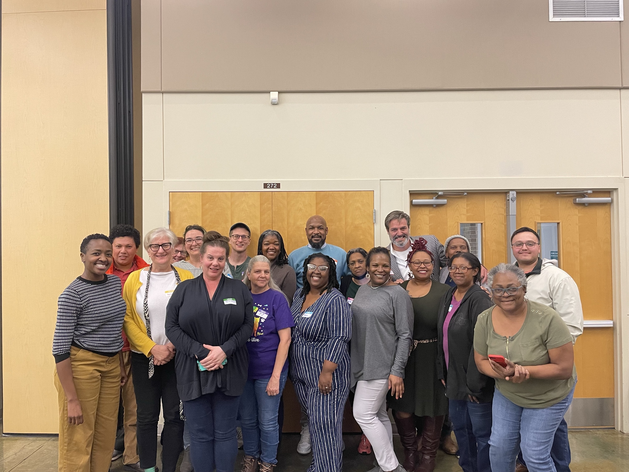 United Way Greater Triangle community partners gathered for a group photo.